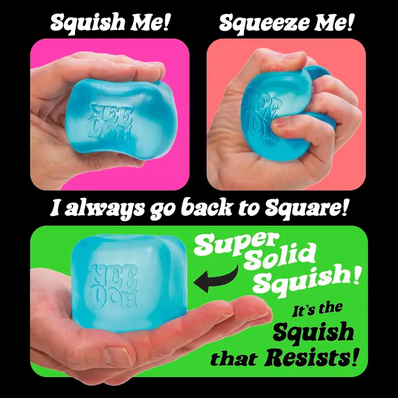 Nice Cube Nee Doh Stress Ball - Sensory Toys, Needoh Fidget Toys, Anxiety & Stress Relief, Sensory Balls, Non-Toxic Dough Material antistress  toys 4