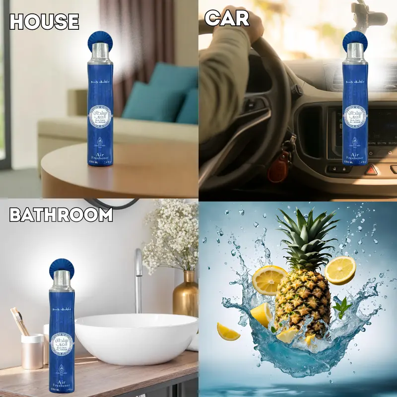 Dubai Air Fresheners - French Arabian Air Fresheners 300ml.  Arabian Air Freshener Spray for Home, Car, Lavender Fruits Tropical Vanilla Woody Scented 4