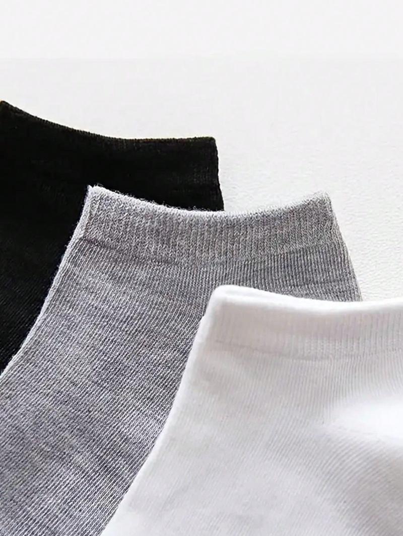Product Introduction of 1/5/10/15/20/25/30 Pairs Men Socks Essential Ankle Socks, Soft & Lightweight All-Match Low Cut Ankle Socks, Women's Stockings & Hosiery, Gym Fabric Menswear Day Polyester Stripe Unisex Multicolor 12