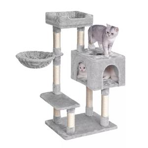 3'2ft Dogat Cat Tree 100cm Cat Tower, Scratching Post Climbing Tower for Indoor Cats House