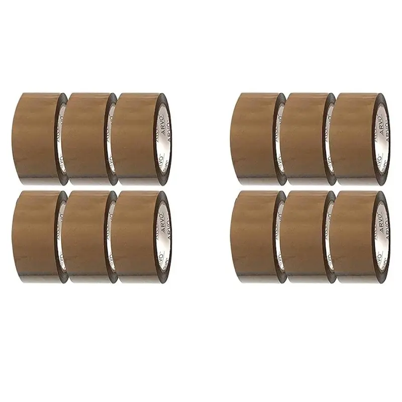 Ideal for Shipping and Packing - 6 Pieces of Brown Tape, 48 mm x 66 m 2