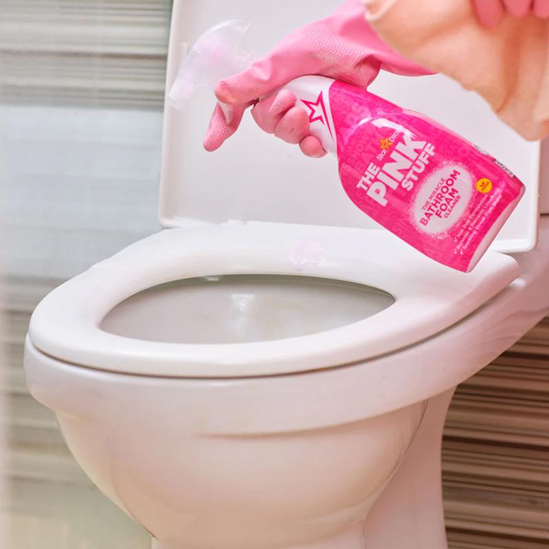 Pink Stuff 6-Item Cleaning Bundle Gift Set Carpet & Upholstery Cleaner 500ml Multi-Purpose Cleaner 850ml Miracle Wash-Up Spray 500ml All-Purpose Paste 850g Disinfectant 850ml Bathroom Cleaner 850ml Powerful Household Cleaning Essentials 2