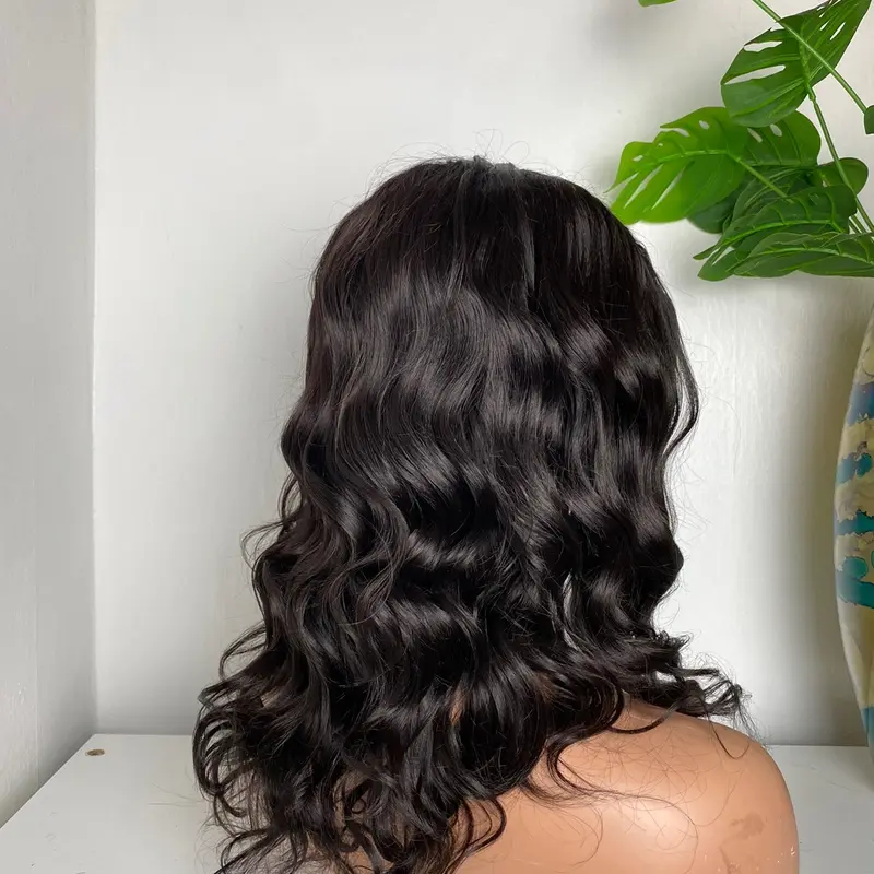 14” curly bounce wig natural black 6