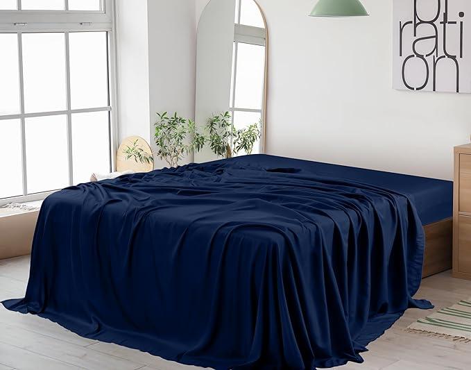 Double Flat sheet 100%  Cotton Breathable Anti Wrinkle Super Soft Flat Sheets For Double Bedding 228 X 244 cm Assorted Color 3