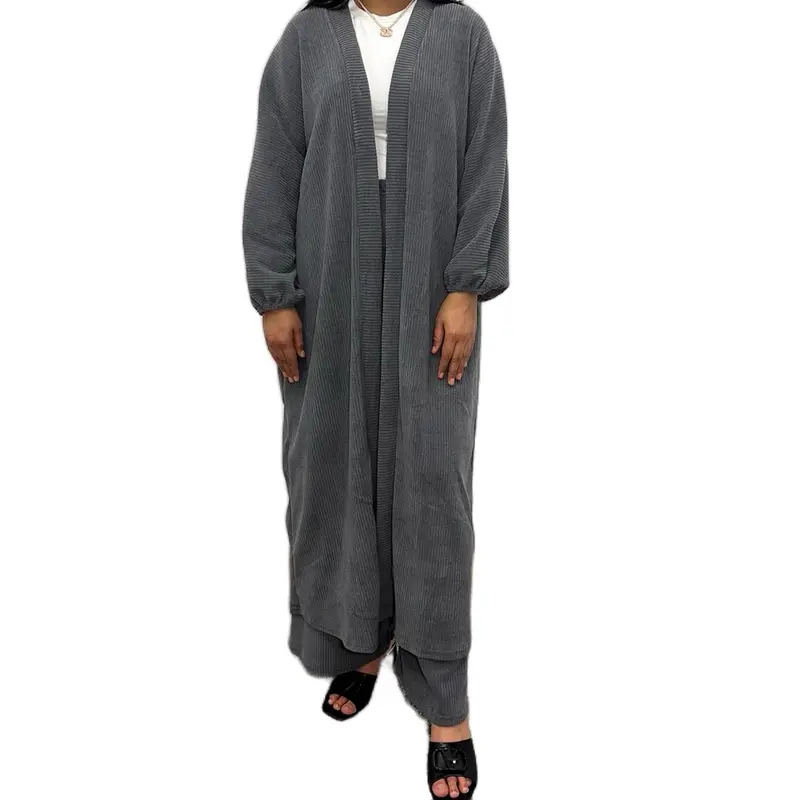 Women's Long Sleeve Knit Cardigan with trousers - Knitwear, Womenswear 5