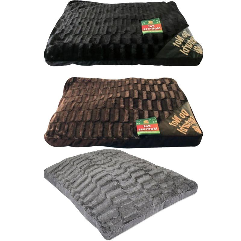 Luxury Fur Dog & Cat Pet Bed – Jumbo 70x50cm Soft Cushion Mattress | Ultra-Comfortable & Washable Pillow for Small to Medium Pets | Stylish, Cozy & Durable Design | Ideal for Lounging, Sleeping & Relaxing | Perfect for Home, Crate or Travel Use 1