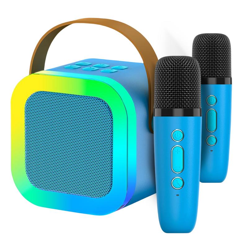 Product Introduction of Karaoke Machine Wireless Bluetooth Karaoke Speaker System RGB Light with 2 Microphones for Home Karaoke Singing Speaker Gift 25