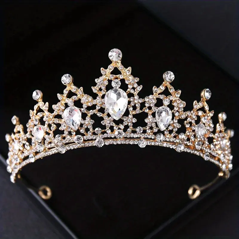 Crystal Bridal Tiara Silver Wedding Crown Diadem Headpiece Hair Jewelry 8