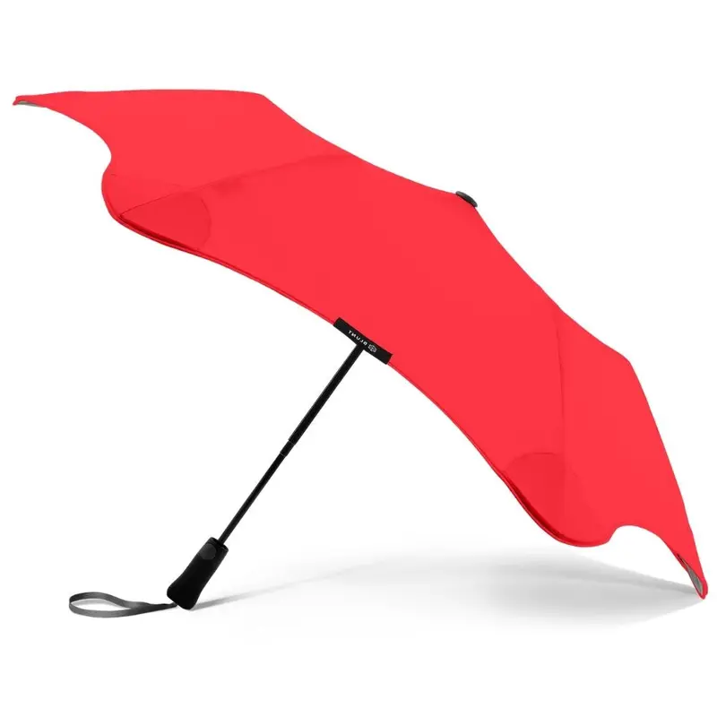 Red Metro Folding Blunt Umbrella 1