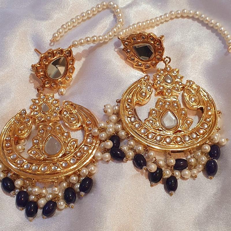 Original Multani Thapa Earrings with original gold polish. 2