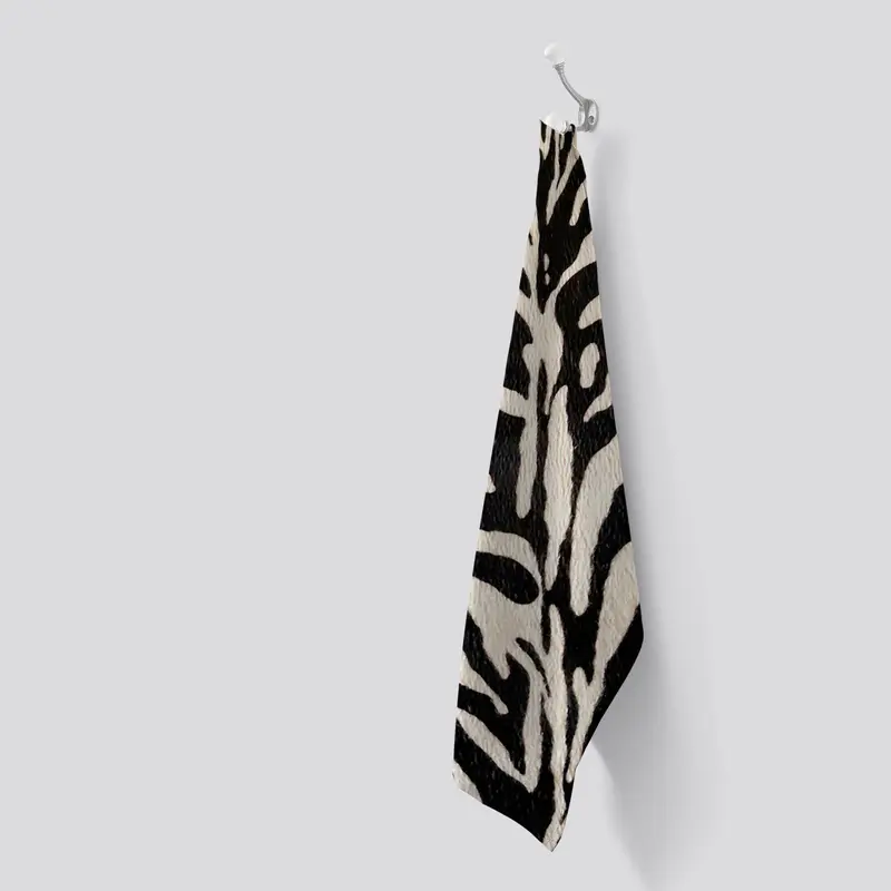 White Tiger Print Tea Towel 1