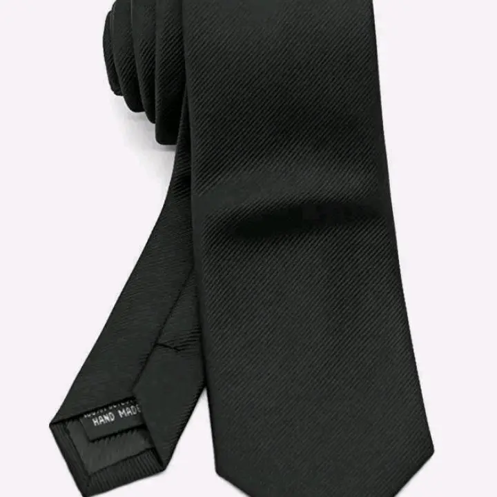 Men's Tie Plain Ties Satin Solid Color Slim Skinny Smart Party Wedding Thin Neck 4