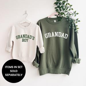 Grandad & Grandad's Boy College Matching Sweatshirts (ITEMS SOLD SEPARATELY)