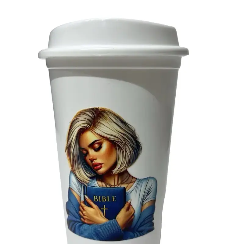 Pink psalms 91 coffee cup