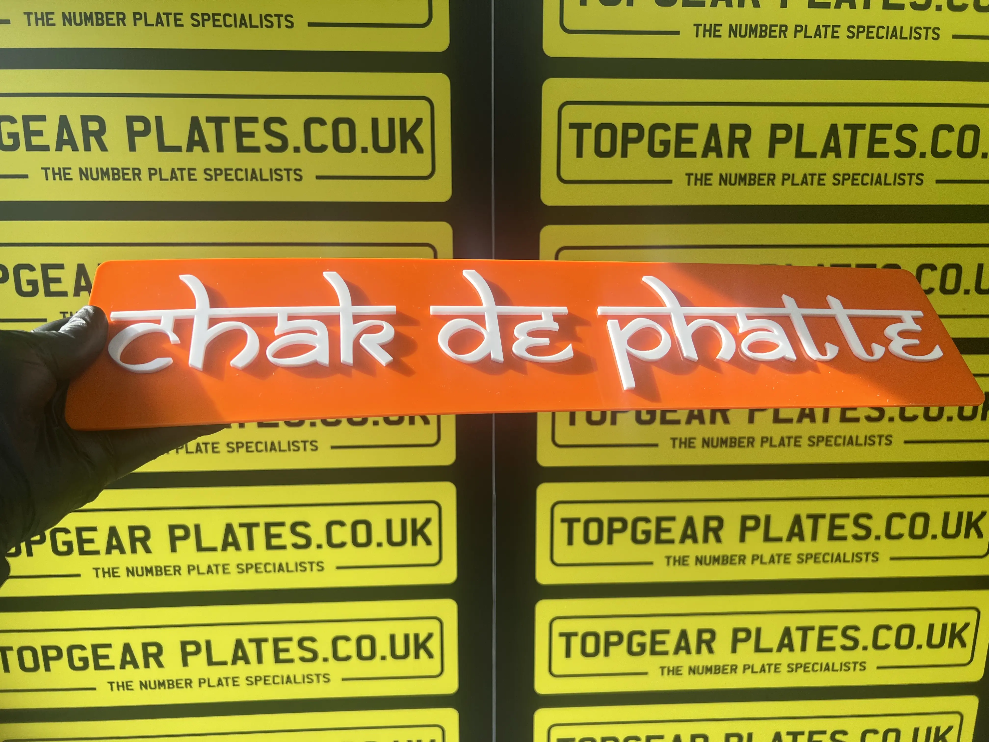4D LASER CUT NOVELTY SIGN - NUMBERPLATE SIZE