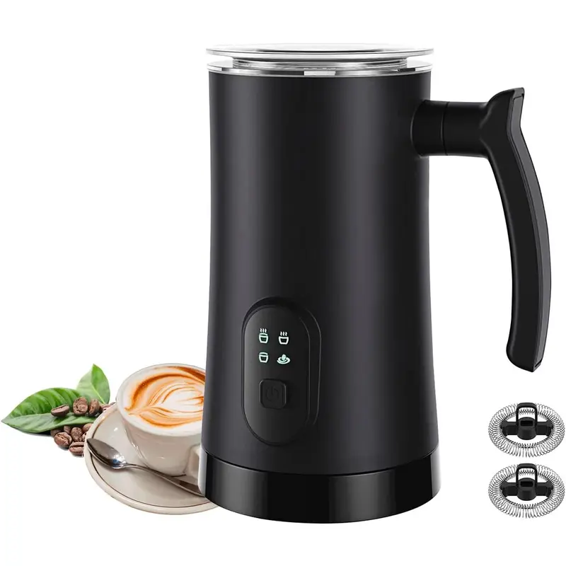 Milk Frother, 4 in 1 Electric Milk Steamer,11.8oz/350ml Automatic Warm and Cold Foam frother for Coffee, Latte, Macchiato, Cappuccino, Hot Chocolate 0