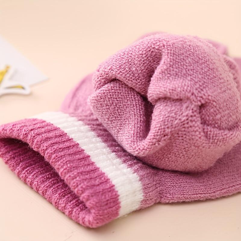 Product Introduction of Girls' Unicorn Cartoon Knit Beanie & Gloves Set - Cozy Winter Warmth for -6, Perfect Gift, Colorful, Outdoor, Sweater 5