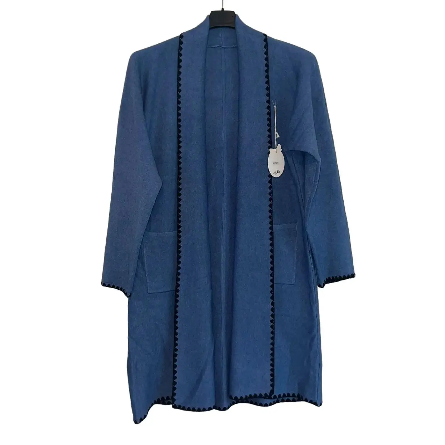Ladies Italian Border Lace Knitted Cardigan Womenswear Knitwear Long Sleeve