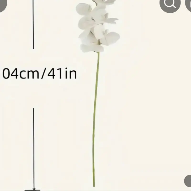 Decorative Lifelike Artificial Orchid for Home Office without  the vase 2
