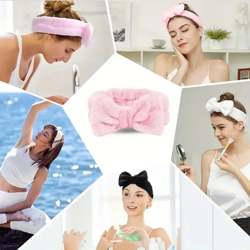 (Gift 2)Super-Soft Coral Fleece Hair Band - Quick-Dry Sports Face Wash & Makeup Spa - Solid Color, Stylish Headband for All-Day Comfort - One-Size-Fits-All Hair Accessories 7