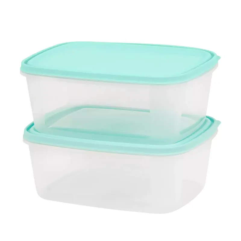 2 x 3 Litre Plastic Food Storage Containers Set Microwave Freezer Safe BPA Free Kitchen Reusable 1