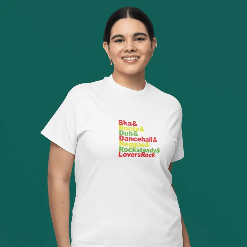 Classic Reggae Ska Dancehall Dub T-shirt Music DJ Producers Ravers Festival 4
