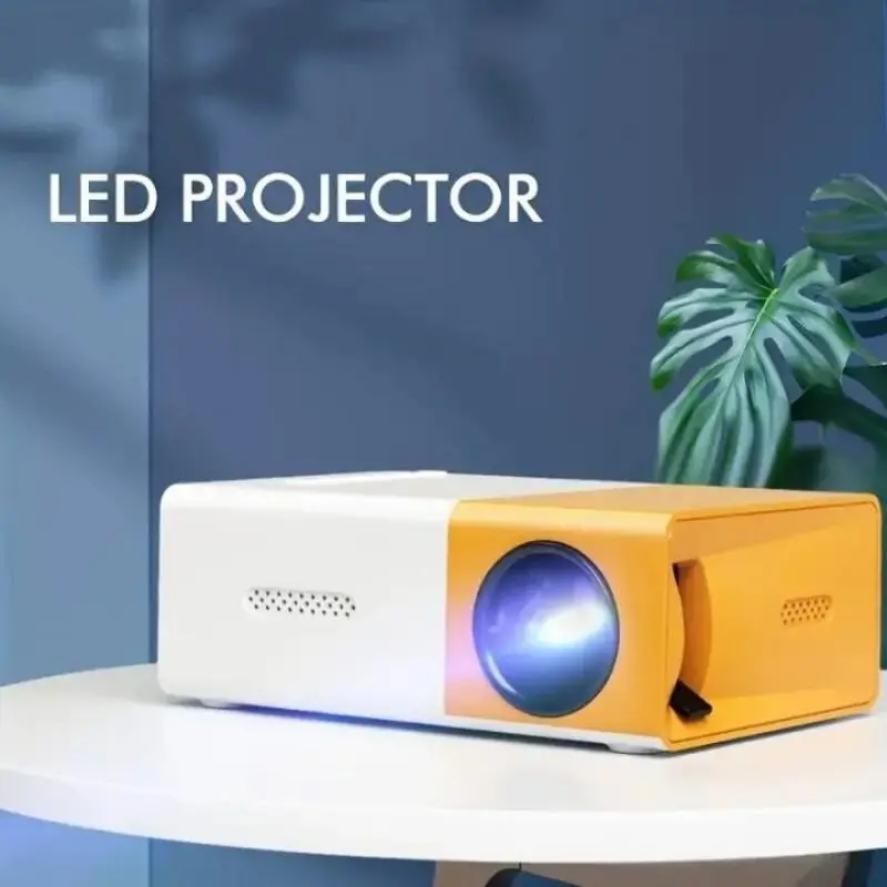 YG300 Smart Projector WiFi Auto Focus Bluetooth Android LED HD Projector for 1000 Lumens Home Cinema Outdoor Portable Projector 3