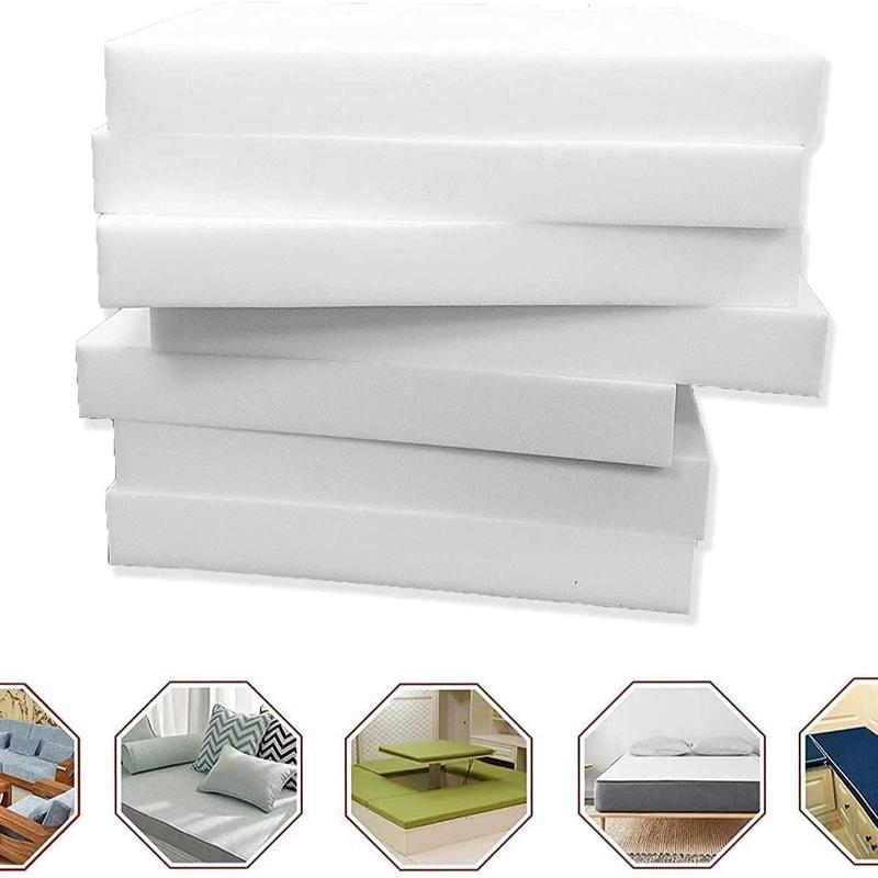 Upholstery Foam Cut to Any Size Foam Cushions seat Pads high Density Foam Replacement Sofa seat Foam (20" X 30", Upholstery Foam Thickness 3") Fabric Soft Sets Plaid Waterproof Wrinkle-resistant Red 5