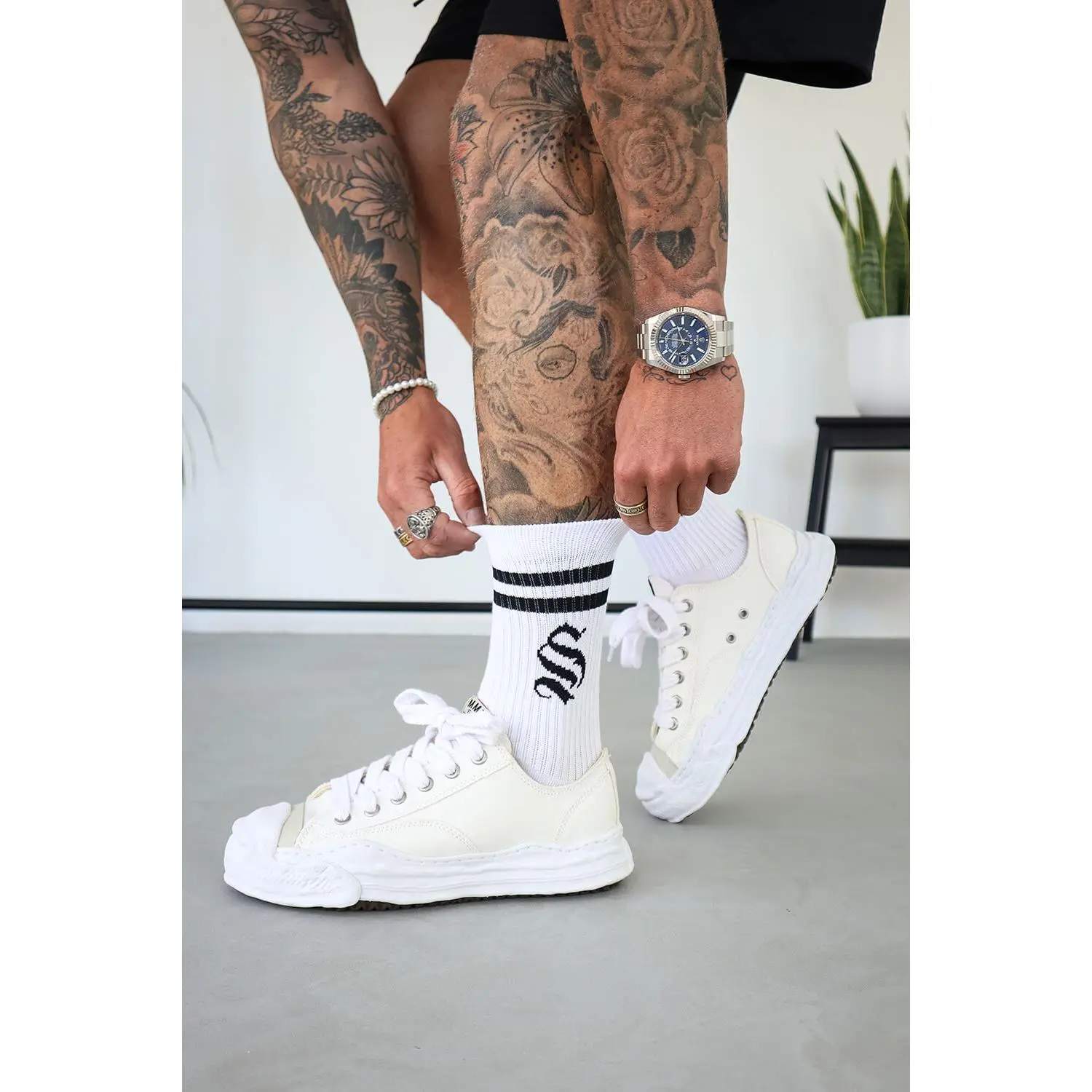 Varsity Stripe Socks (2 Pack) - White