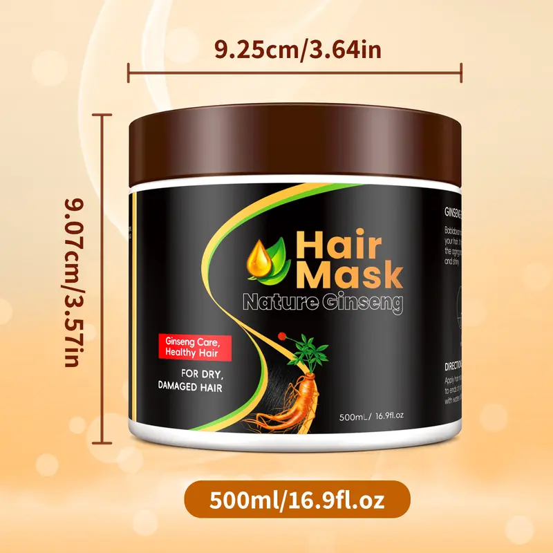 MEIDU Collagen Hair Mask,Coconut Oil Deep Treatment,Ginseng Nourishing,Shine Smooth Nourishing Repairing Moisture Conditioner 6
