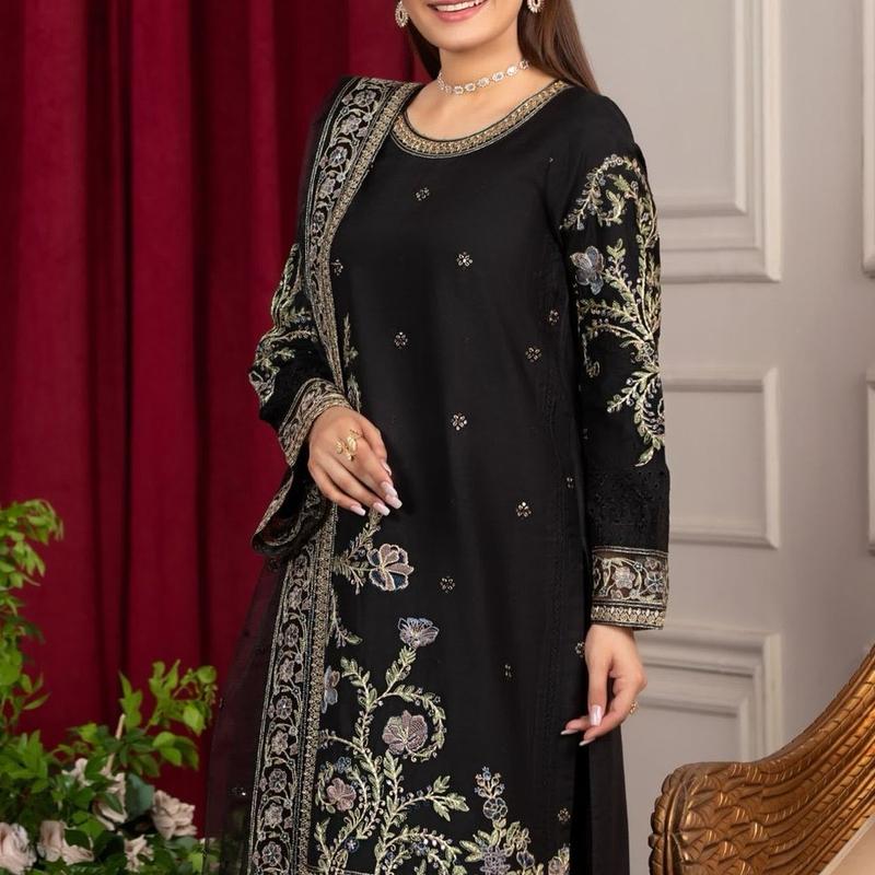 Heera Formal Winter Collection 029 Ladies Pakistani Readymade Shalwar Kameez Suit with Dupatta - Women's Dress - Womenswear Comfort Soft 3