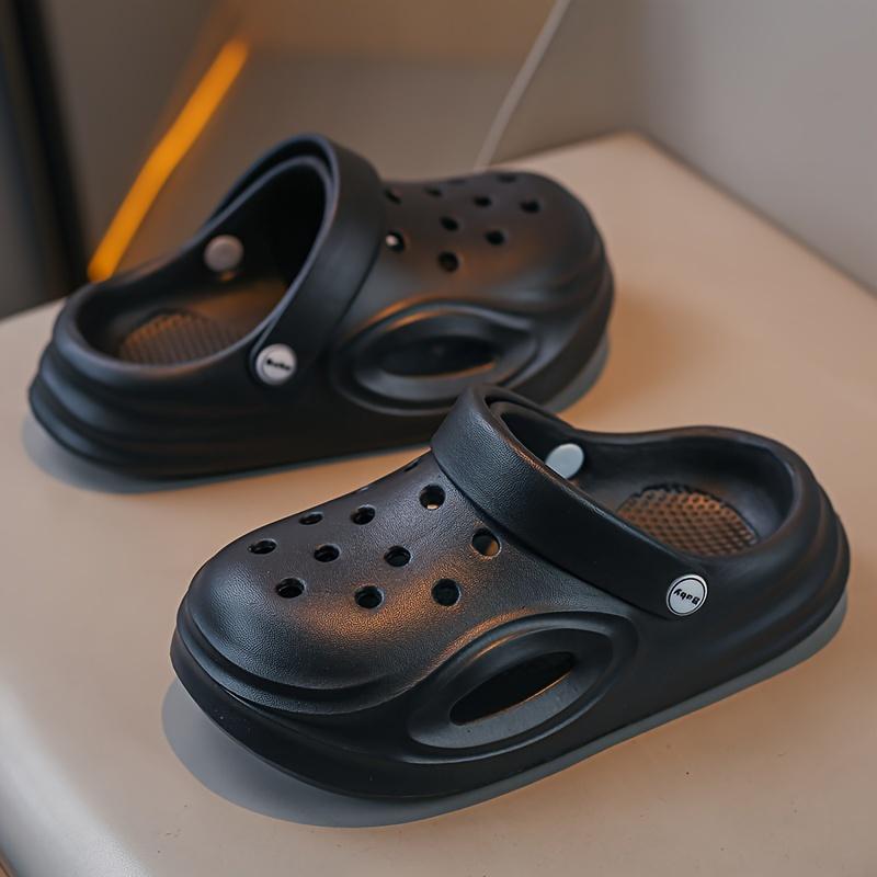 Product Introduction of Casual Comfortable Solid Color Clogs For Boys, Breathable Lightweight Non-slip Clogs For Indoor Outdoor Garden Beach 6