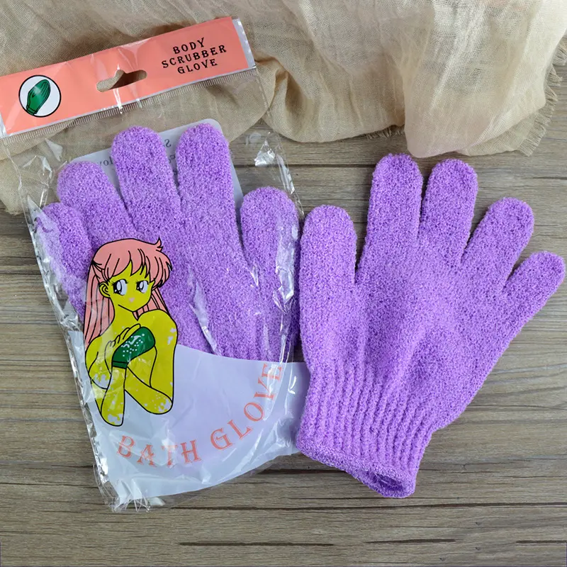 Exfoliating Bath Gloves, Deep Clean & Smooth Skin Instantly, 6 sets, exfoliating&shower gloves. 8
