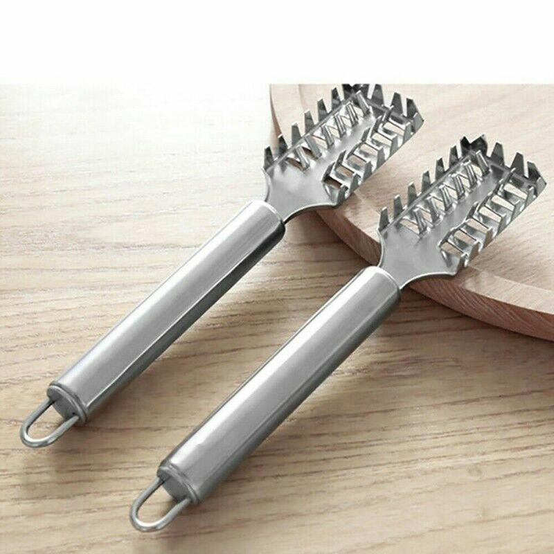 Fish Scale Remover Scraper Descaler Cleaner - Multi-Functional Stainless Steel Scale Removing Seafood Tool with Comfort Grip for Kitchen Utensils Peeler Remover Skin 7
