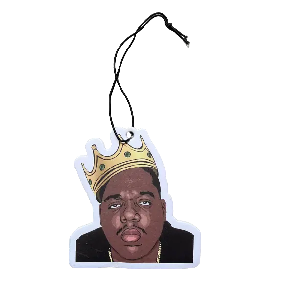 Biggie Smalls Hanging Car Air Freshener - Black Ice