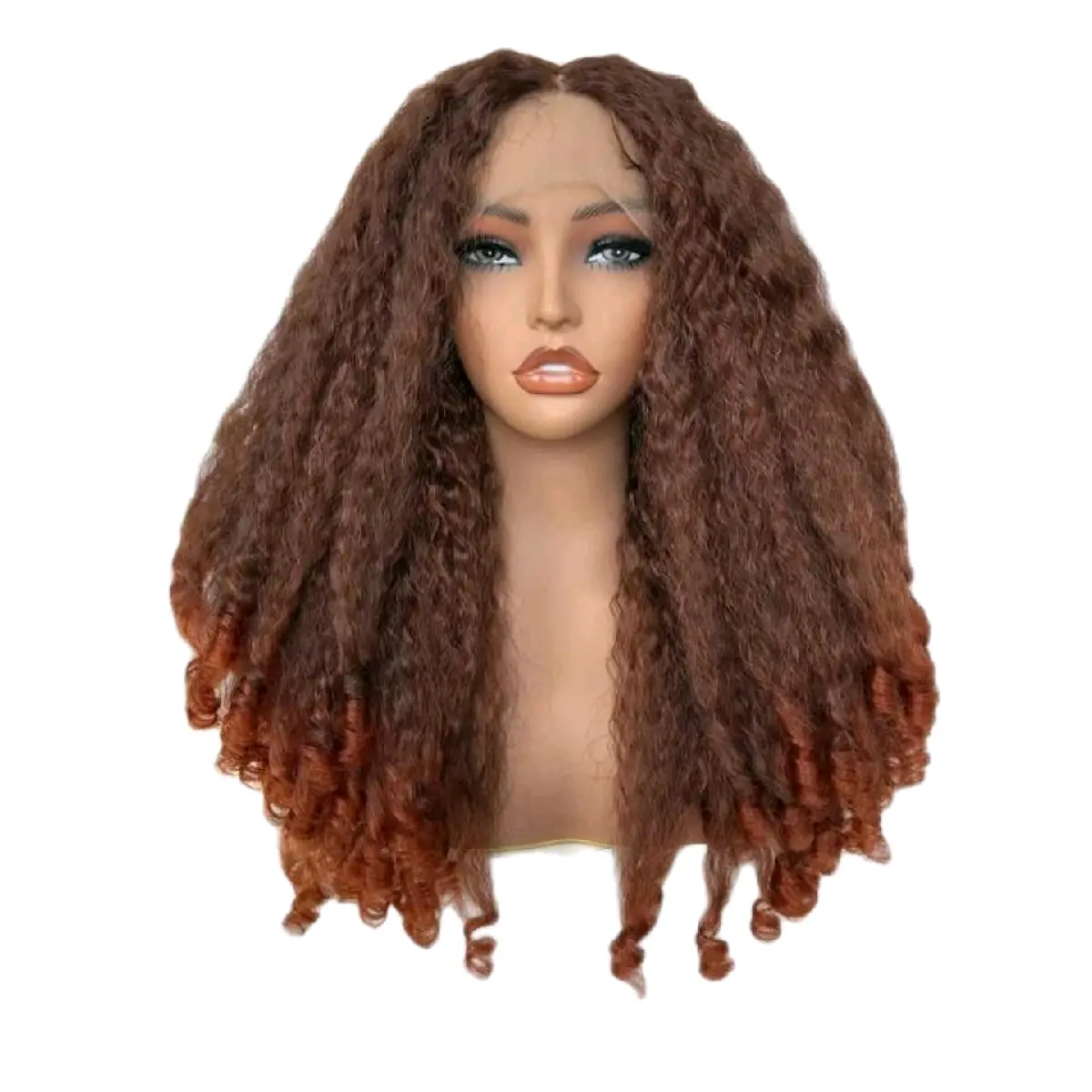 T-Shape Swiss Lace 13*4*1 Small Curls 20inch African Curls Full Wig for Women