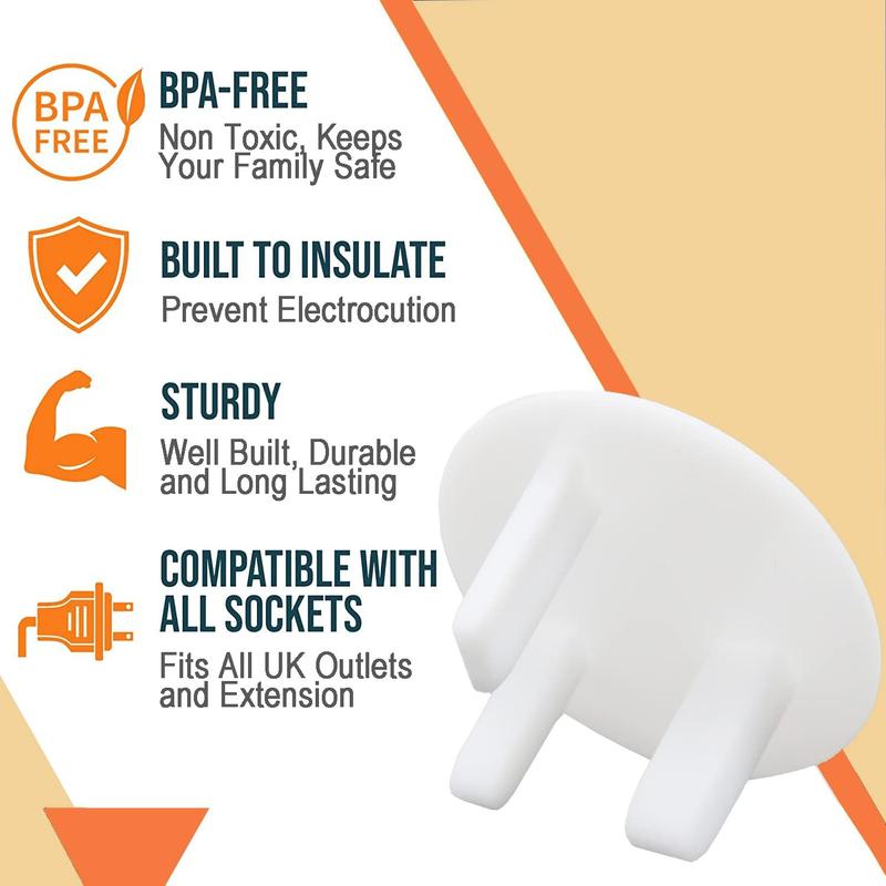 Product Introduction of 10 Pack Plug Socket Covers UK, Child Baby Plug Socket Covers for Sockets UK 4