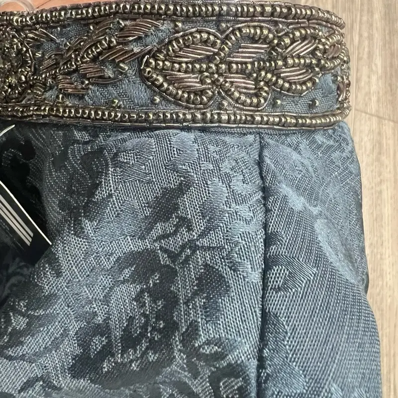 Blue/grey Mens and boys matching waistcoat with stonework 4