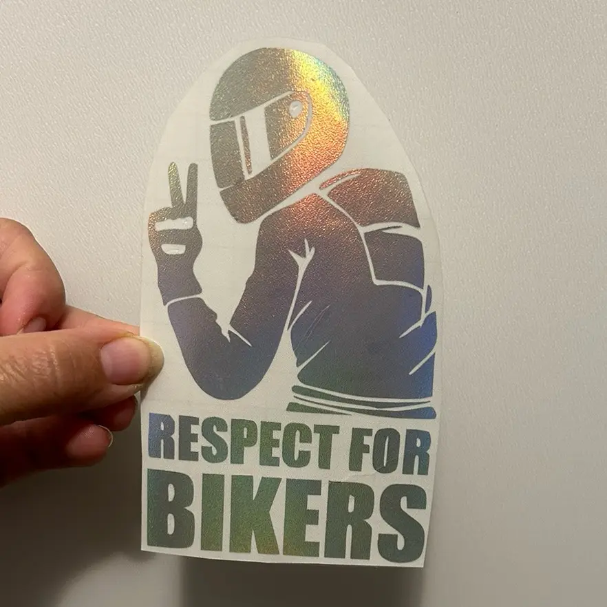 Respect for bikers sticker