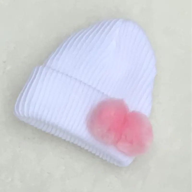 BABIES FIRST SIZE KNITTED  HAT POM POM 4