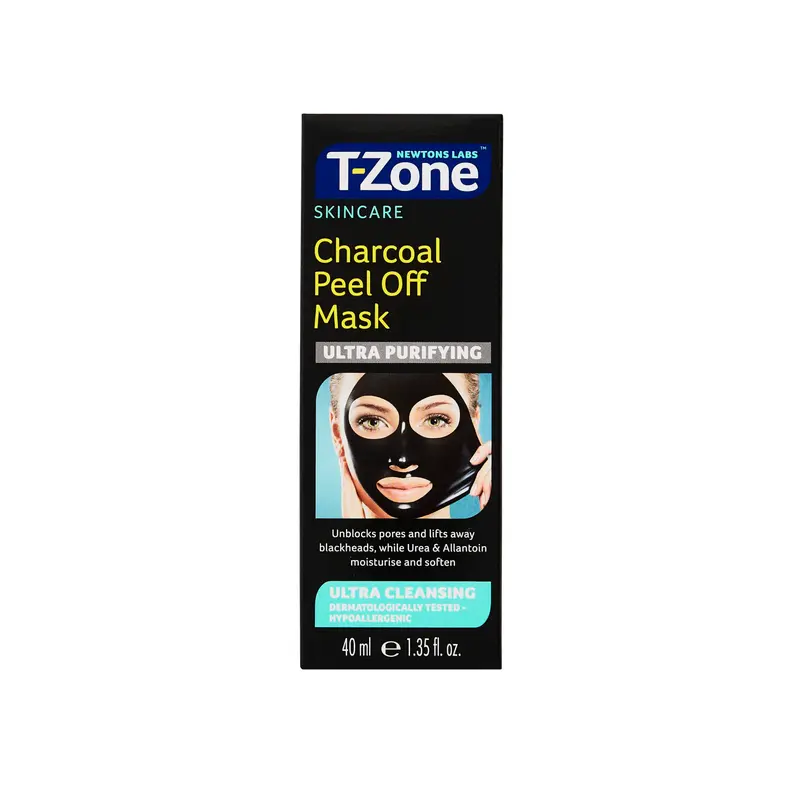 T-Zone Charcoal Black Peel-Off Mask 40 ml - Skincare Comfort Cleansing Hypoallergenic Skin Repair Pore Radiant Soothing 3