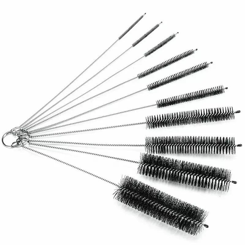 10X Household Bottle Brushes Pipe Bong Cleaner Glass Tube Cleaning Brush Sets 2