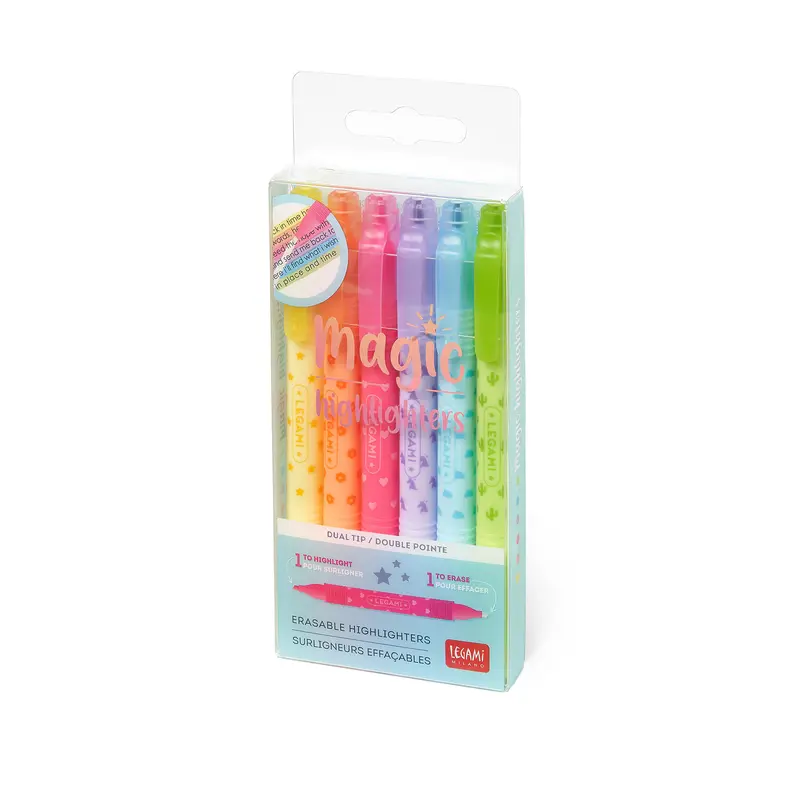 Legami Set Of 6 Erasable Magic Highlighters 4