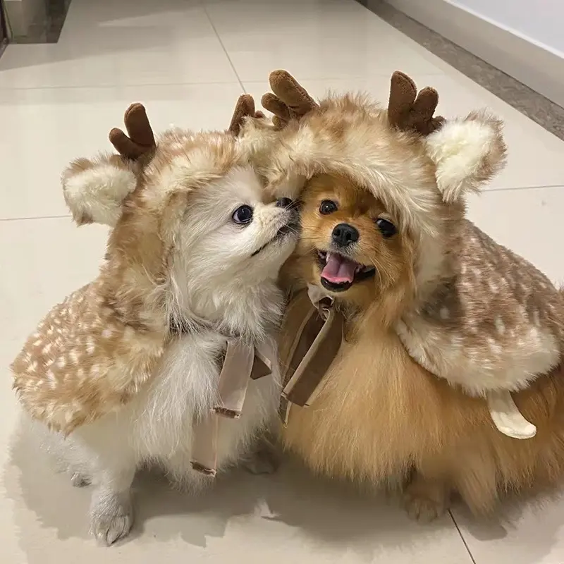 RoRo Elk Cloak for Dog Christmas - Festive Pet Costume 1