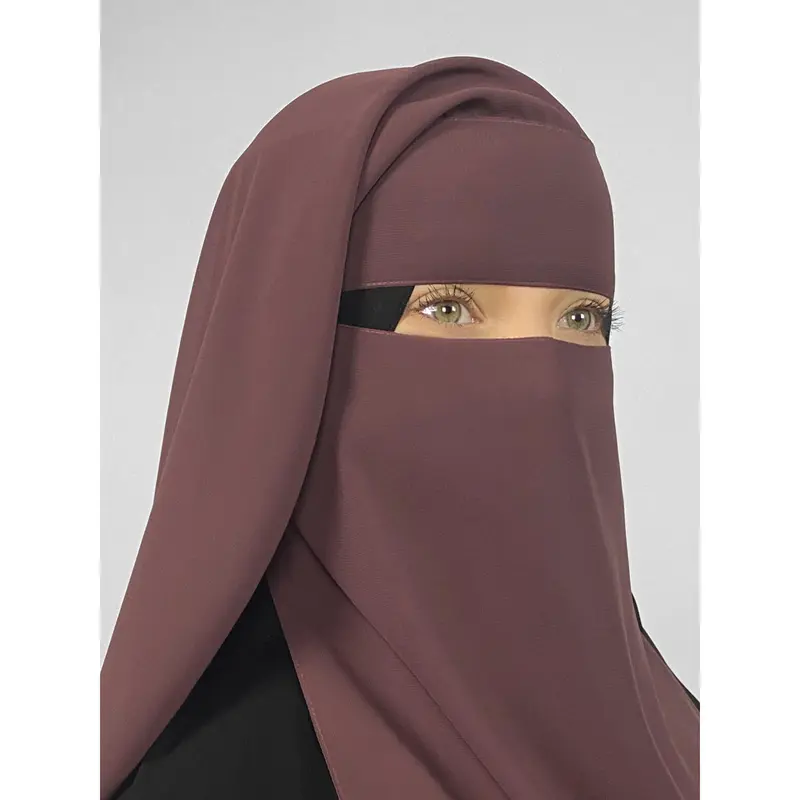 Short 2 Layer Niqab: No-Pinch 3