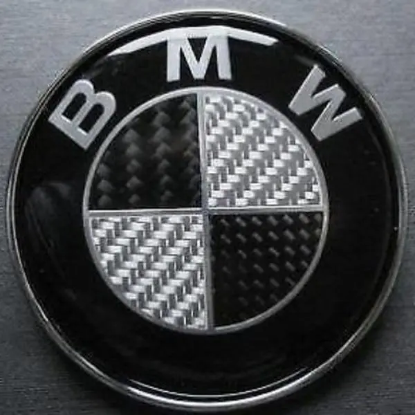 BMW Carbon Bonnet Badge 82mm Fits 1 3 5 6 X Z M E92 E81 E60 M3 51148132375