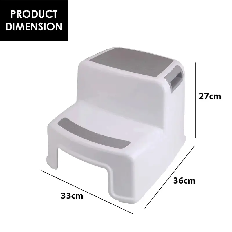 Step Up Stool Kids Childrens Non Slip Dual Height Toddlers Toilet Potty Training Double Step 1