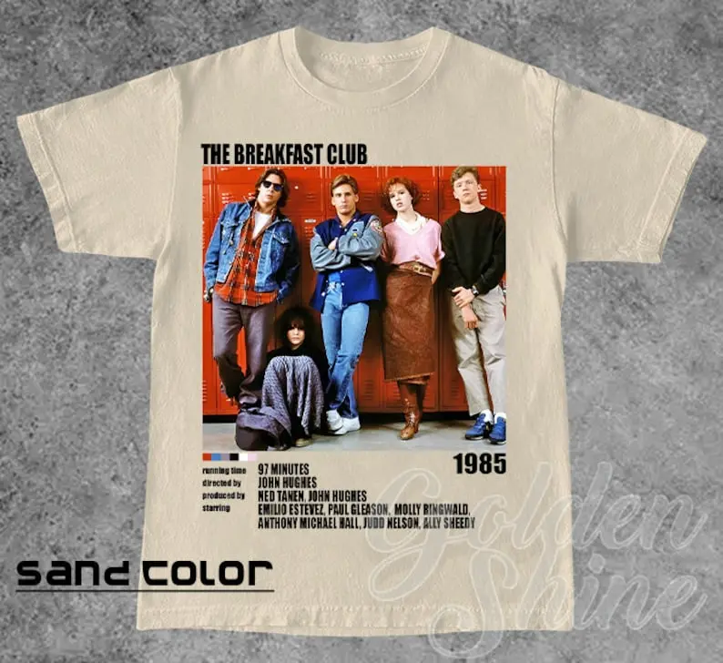 Movie Poster Inspired Shirt Breakfast Club Tshirt Retro 90'S Movie Classic T-Shirt Best Gift For Him Her Tee Shirt Sweatshirt Gs02