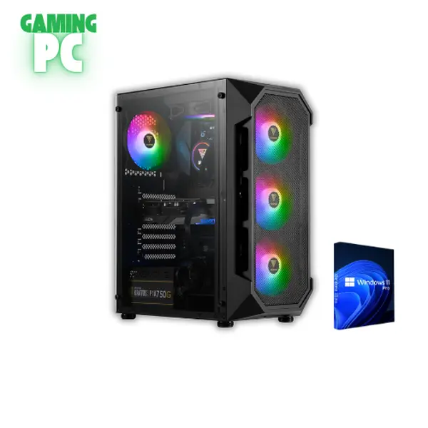 HCore Ryzen 5 5600 RTX 4060 Ti Gaming PC – 32GB RAM, 1TB NVMe SSD, ARGB Cooling!