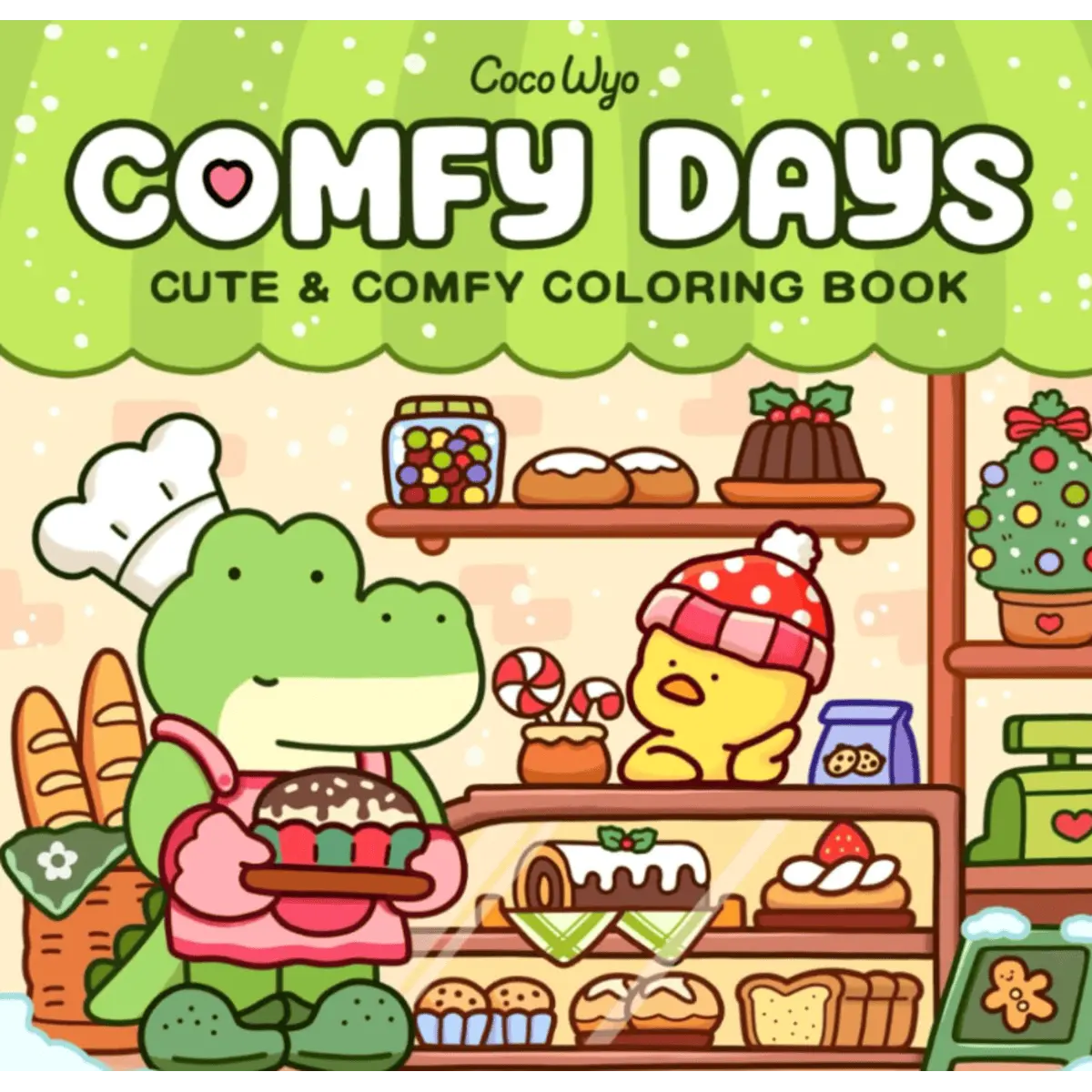 Comfy Days: Coloring Book for Adults and Teens Featuring Super Cute Animal Characters in Cozy Hygge Moments for Relaxation